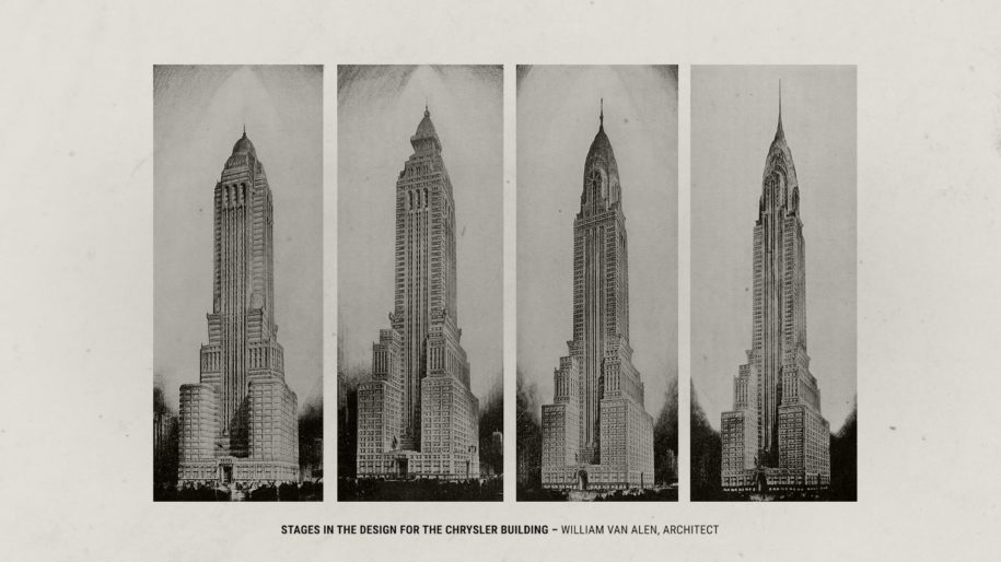 Cartier - The Iconic Age - Stages In The Design Of The Chrysler Building