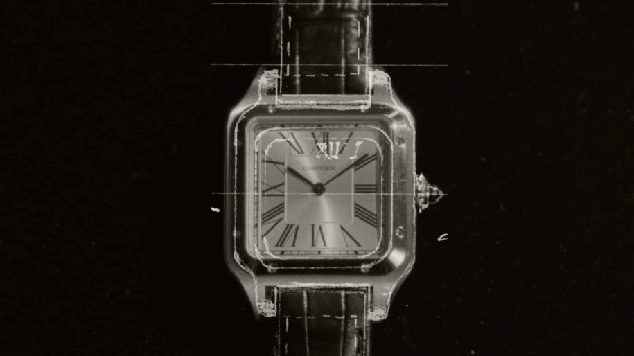 Cartier - The Iconic Age - Original Santos De Cartier Design Overlaid over Watch