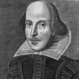 1623 engraving of William Shakespeare by Martin Droeshout